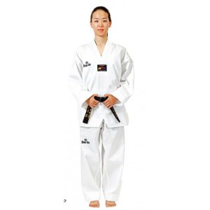 DOBOK ADULTO CUELLO BLANCO