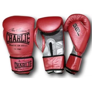 GUANTES CHARLIE "GEL" rojo 14 oz.